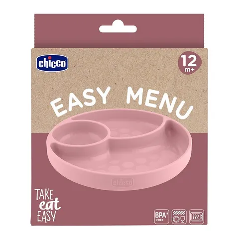 Chicco Piatto Divisorio in Silicone con Ventosa 12m+