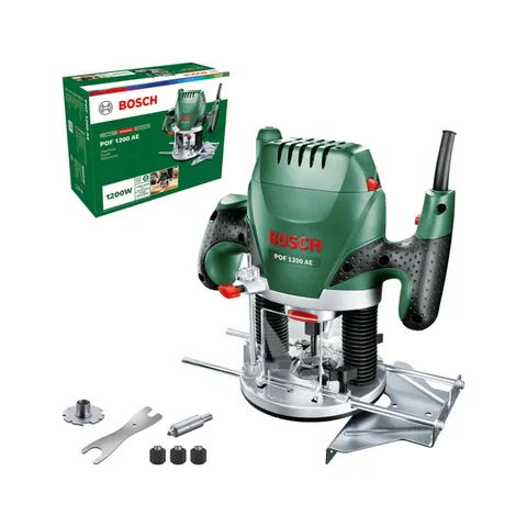 Bosch Home And Garden 060326A100 POF 1200 AE Fresatrice, 1200 W, 230 V, Multicolore, 1