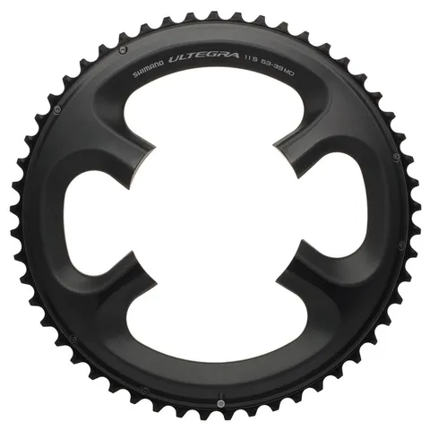 Shimano 53D 6800 Ultegra (53/39), Corona, Nero, 53/39