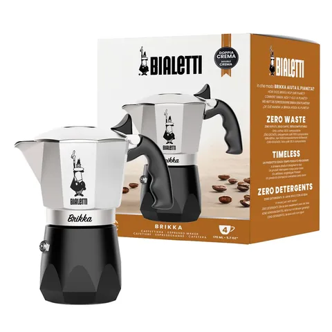 Bialetti New Brikka, Moka pot, l'unica caffettiera in grado di fare un espresso cremoso