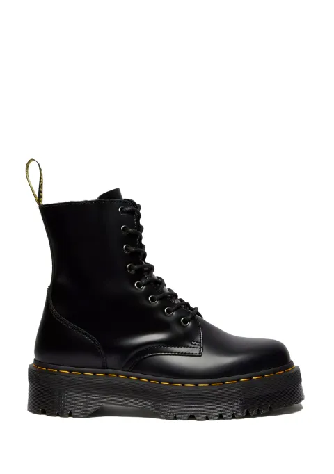 Dr. Martens 15265001 Jadon Polished Smooth, Scarpe Stringate Basse Brogue Uomo, Nero