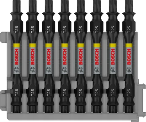 Bosch Professional 8 pz. di Bit di Avvitamento Doppi Set Torx (Impact Control, 8 x