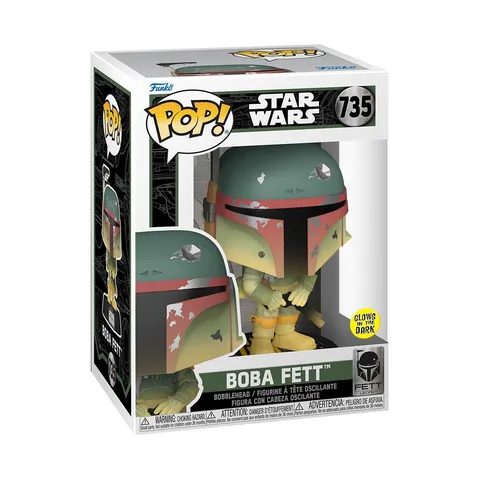 Funko Pop! Star Wars: FL - Boba Fett - Si Illumina Al Buio - Figura in Vinile da
