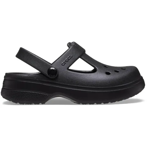 Crocs Classic Mary Jane Clog K, Zoccoli Unisex - Bambini e Ragazzi, Nero, 33/34 EU