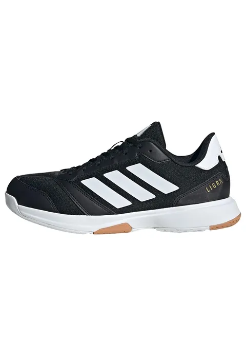 adidas Uomo Ligra 8 Mens Indoor Shoes, Core Black/Cloud White/Cloud White, 41 1/3 EU