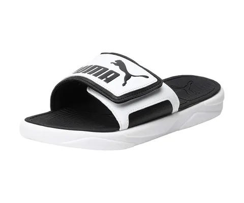 PUMA Unisex Royalcat Comfort Infradito, Puma White Black, 35.5 EU