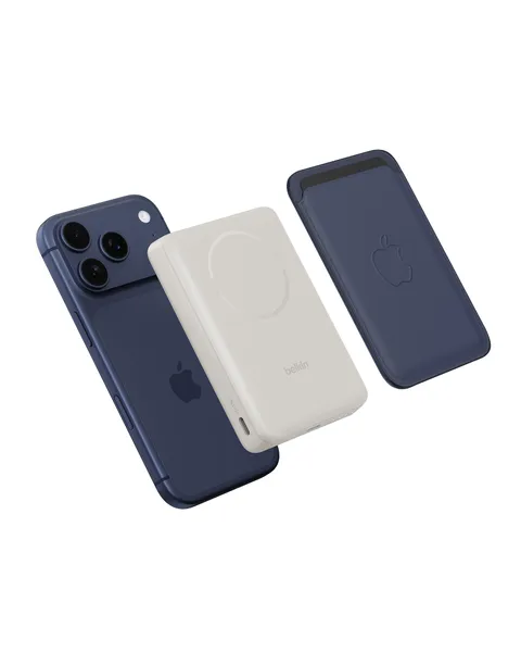 Belkin BoostCharge Power Bank 10000 mAh Magnetico, Certificato Qi2, Caricatore Portatile