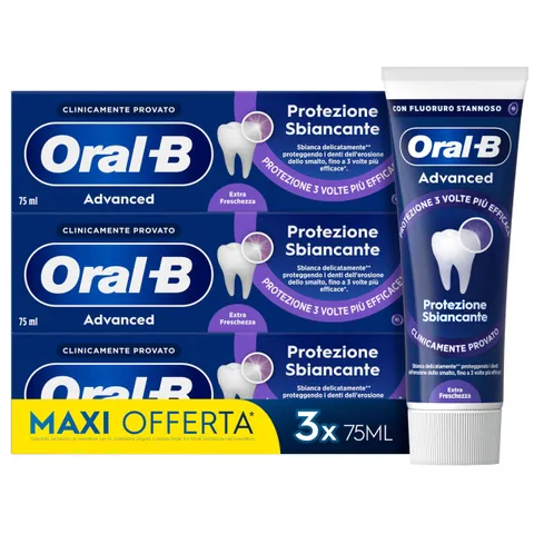 Oral-B Advanced Protezione Sbiancante 3x75ml
