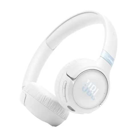 JBL Tune 680NC Cuffie On-Ear Wireless con Bluetooth, Bianco