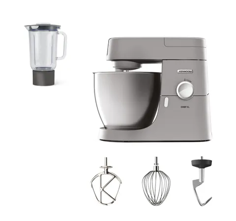 Kenwood KVL4110S Impastatrice Planetaria Chef XL con Ciotola da 6,7L, 3 Ganci di