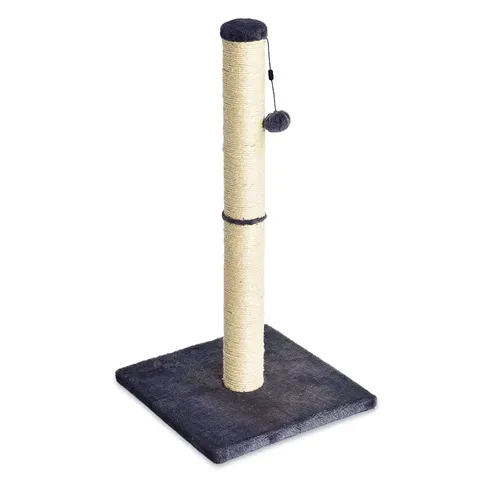 Amazon Basics Tiragraffi per gatti da interno, standard, con giocattolo pendente, 80 cm