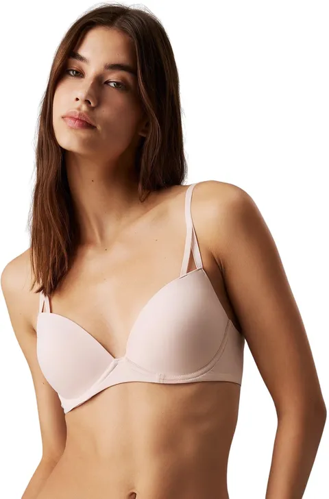 Calvin Klein Donna Reggiseno a Mezza Coppa Lift Elasticizzato, Beige (Beechwood), 3B