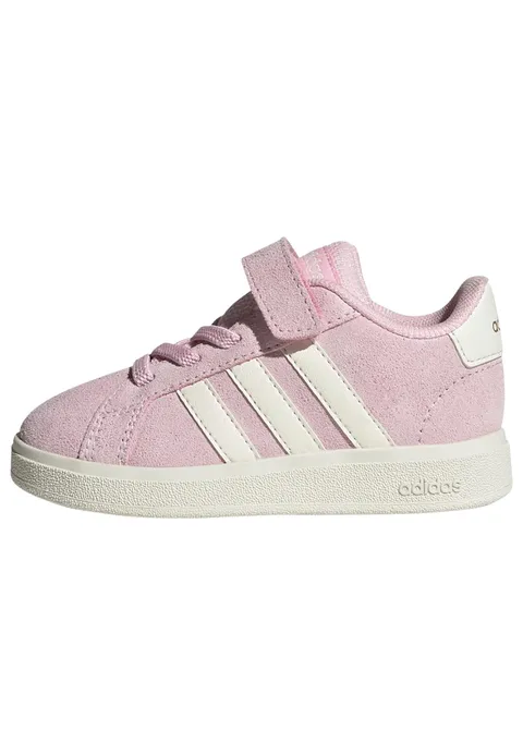 adidas Unisex - Bimbi 0-24 Grand Court 00S Infants Shoes, Clear Pink/off White/Gold