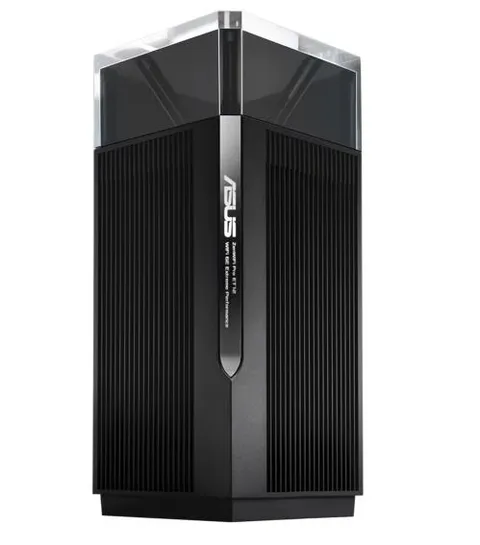 ASUS ZenWiFi Pro ET12 (AXE11000) - Wi-Fi 6 mesh AXE11000, Per Modem Operatore e ONT, fino a 557 m2 di Copertura, Banda a 6 GHz, Funzioni di Sicurezza e Due Porte Ethernet 2.5G, 2 Pezzi, Nero