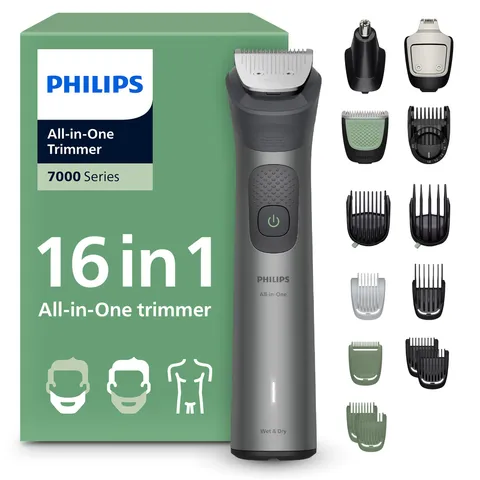 Philips Rifinitore All-in-one Multigroom Serie 7000 16 in 1 - Rifinitore per barba