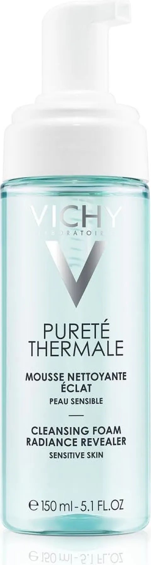 Vichy Pureté Thermale, Acqua Mousse Detergente Illuminante, Per Pelli Secche, Pelle