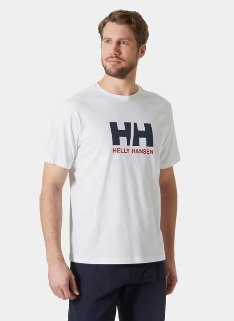 Helly Hansen Hommes T-Shirt avec Logo HH 3.0, Blanc, S