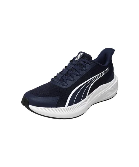 PUMA Dasher Lite Sliptech - Scarpe da Corsa su Strada, Unisex, Blu Navy, Grigio Piuma