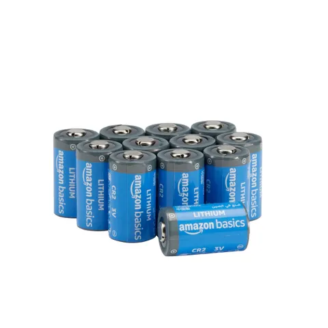 Amazon Basics, 12 batterie al litio CR2, 800 mAh, 3 Volt, lunga durata