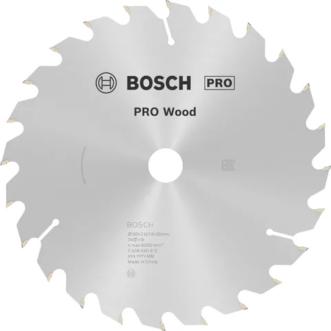 Bosch 1x Lama per sega circolare PRO Wood a filo per seghe portatili