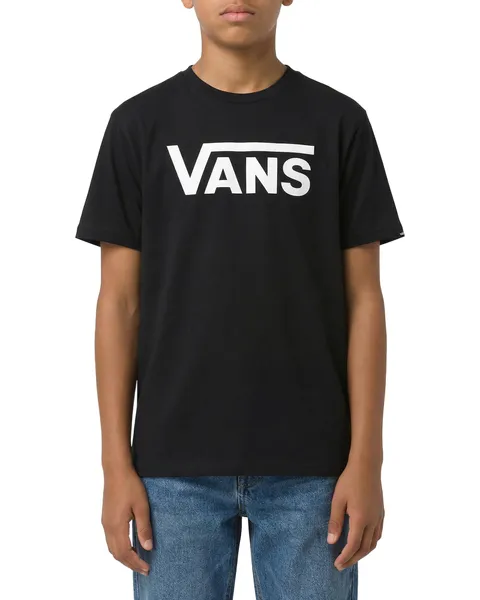 Vans Classic Drop V SS Crew Tee-B, Bianco e Nero, 12 Anni