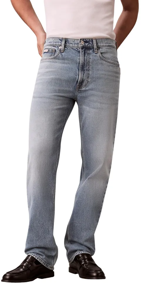 Calvin Klein Uomo Jeans Shiloh Straight Fit, Blu (Shiloh), 32W/30L
