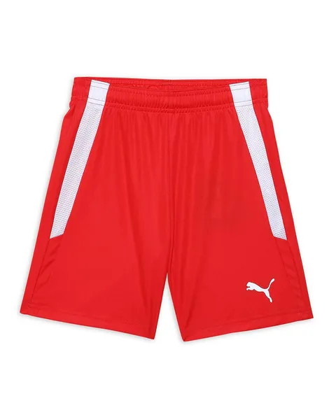 Puma teamLIGA Shorts Jr, Pantaloncini Unisex Bambini, rosso (Puma Red/Puma White), 164