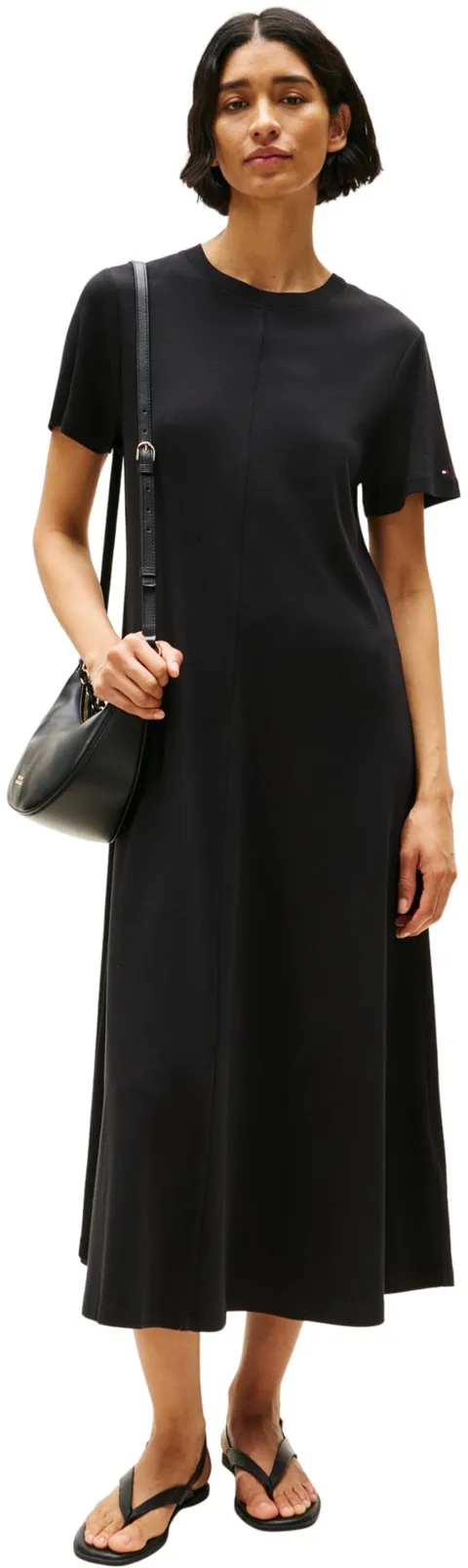 Tommy Hilfiger Abito da Donna, Nero (Nero), S