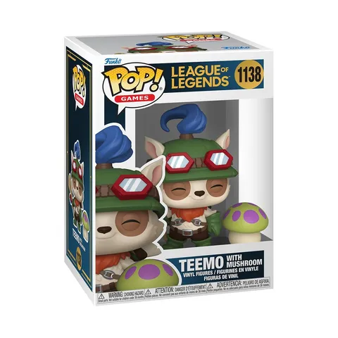 Funko POP! & Buddy: League of Legends- Teemo with Shroom - Figura in vinile da collezione