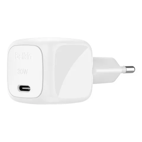 Belkin BoostCharge Caricabatteria da parete Compatto da 30W, Caricatore USB-C PD rapido