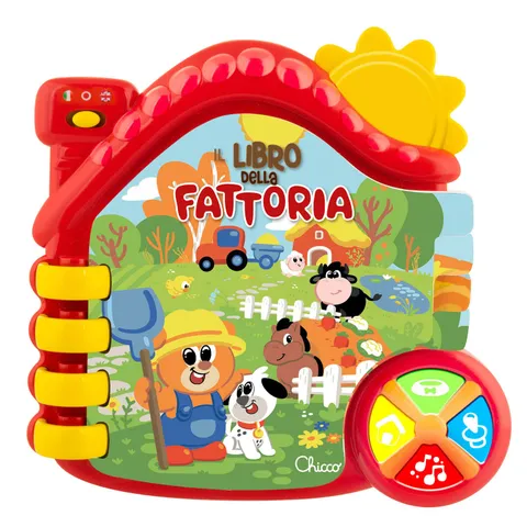 Chicco Libro della Fattoria interattivo bilingue (6-36 mesi)