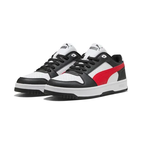 Puma Rebound Slam Lo Sneaker, Unisex, Nero, Rosso, Bianco, 42