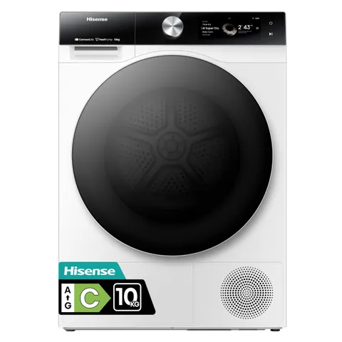 Hisense DH7S107BW Asciugatrice Pompa di Calore con AI, Condensatore Autopulente, Refresh