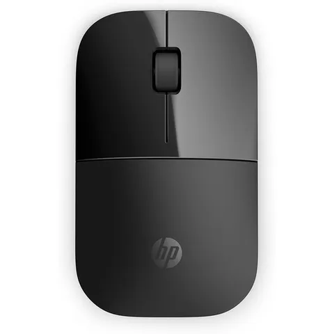 HP Z3700 Mouse Wireless, Sensore Preciso, Tecnologia LED Blue, 1200 DPI, 3 Pulsanti, Rotella Scorrimento, Ricevitore USB Wireless 2.4 GHz Incluso, Design Pratico e Confortevole, Nero