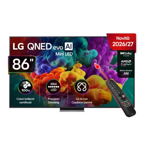 LG QNED evo AI MiniLED 86" Serie QNED86B 4K
