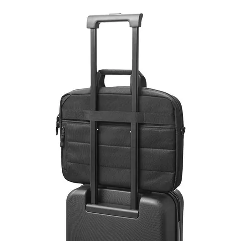 HP Professional, Borsa per Notebook fino a 15.6", Creata con Materiale Riciclato, Tasche Interne e Esterne, Vani Imbottiti, Resistente all'Acqua, Tracolla Removibile, Nera