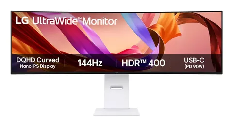 LG 49U950A-W, 124,5 cm (49"), 5120 x 1440 Pixel, Dual QHD, LED, 5 ms, Schwarz, Wei?
