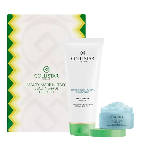 Collistar Cofanetto Regalo Corpo, Fluido Idratazione Profonda 200 ml e Talasso Scrub Idra