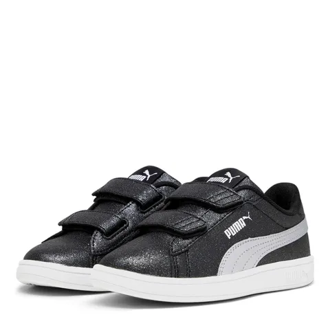 Puma Puma Smash 3.0 Glitz Glam V PsSneaker Donna, Nero Argento, 11.5 UK