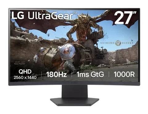 LG UltraGear 27GS60QC Monitor Gaming 27" Curvo