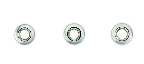 Philips LED Enif Faretto da Incasso Orientabile, Senza Lampadina, Set da 3, Nickel