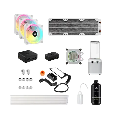 Corsair Hydro X iCUE LINK XH405i Kit Custom Loop bianco