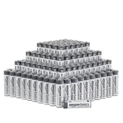 Amazon Basics, 200 batterie alcaline industriali AA, 1,5 Volt, durata 5 anni