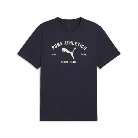 PUMA T-Shirt Grafica Class da Uomo M, New Navy Blue
