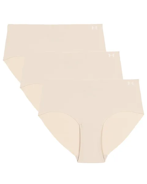 Under Armour Confezione da 3 Slip Hipster da Donna Pure Stretch - Invisibili, Senza Cuciture, Non Lascia segni, Ultraleggeri, Comfort Tutto Il Giorno
