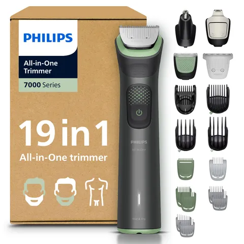 Philips Rifinitore All-in-one Multigroom Serie 7000 19 in 1 - Rifinitore per barba