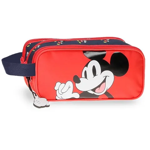 Disney Mickey Mouse Fashion Astuccio Tripla Multicolore 22x10x9 cm Microfibra