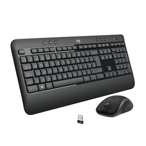 Logitech MK540 Advanced Combo Tastiera e Mouse Wireless per Windows, Ricevitore USB Unifying 2,4 GHz, Tasti di Scelta Rapida Multimediali, Durata Batteria di 3 Anni, PC, Laptop, Italiano QWERTY - Nero