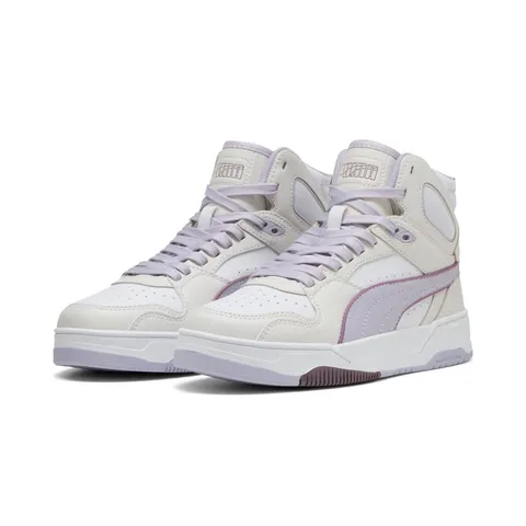 PUMA Sneaker Unisex RBD Break Mid, Grigio Piuma-Lilla Crush Bianco, Taglia 40, Grigio