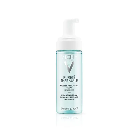 Vichy Pureté Thermale, Acqua Mousse Detergente Illuminante, Per Pelli Secche, Pelle